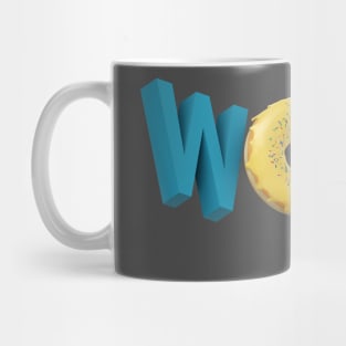 3d wow with donut Mug